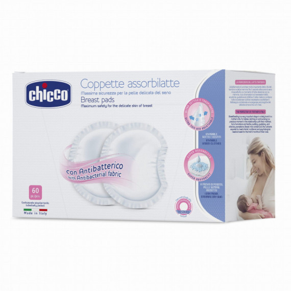 CHICCO Discos Absorbentes Antibactéricos 60 Uds