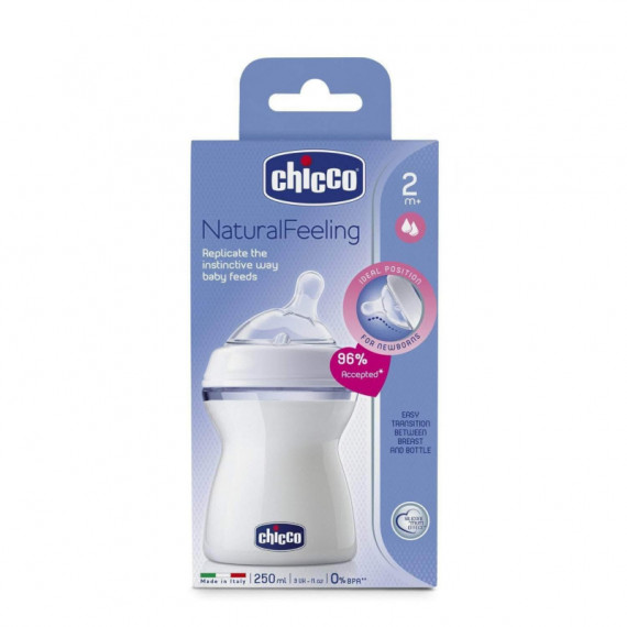 CHICCO Flacon de sensation naturelle 2M+ 250 Ml