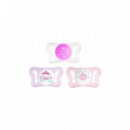 CHICCO Chupa Micro Silicone Chupa Rosa Pirulito 0-2M 2 Uds