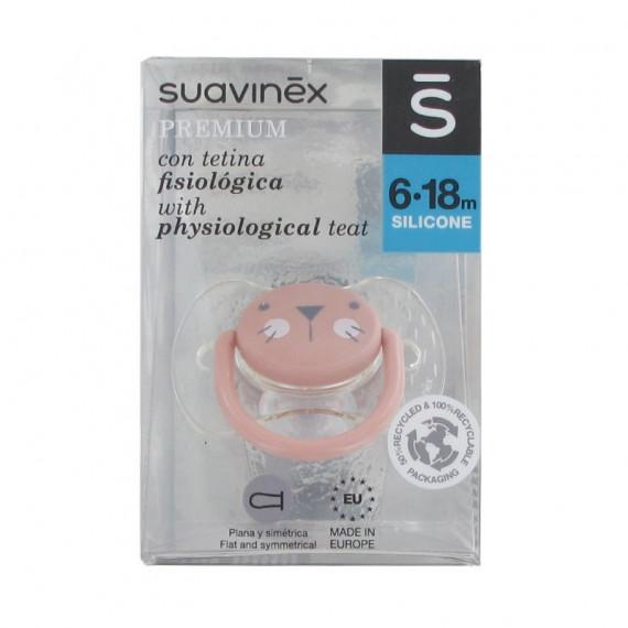 Suavinēx Chupa Premium Silicona  Fisiológica 6-18M  SUAVINEX