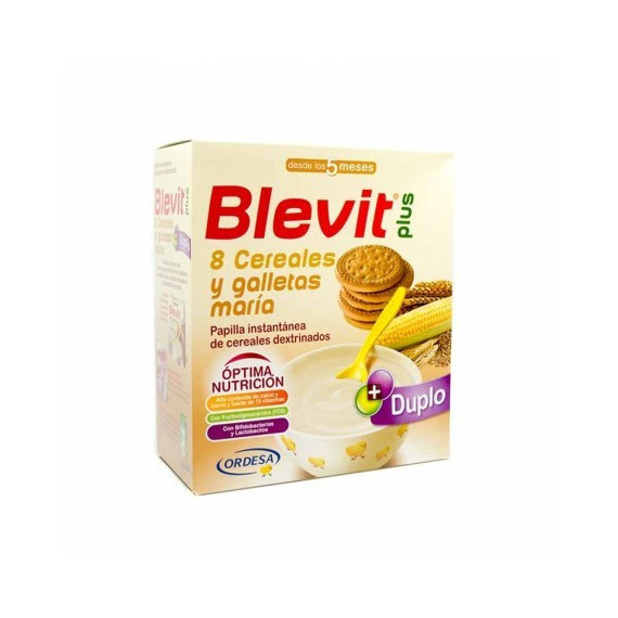 Blevit Plus 8 Cereales y Galletas María Duplo 600G  ORDESA