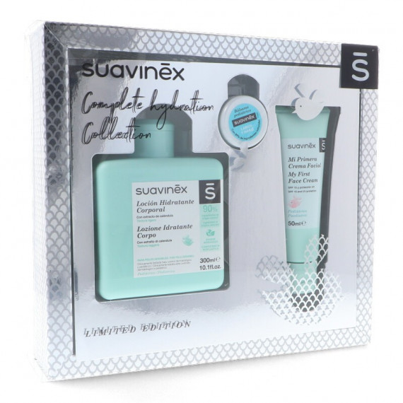 Conjunto Suavinēx Loção Hidratante 300ML + Bálsamo Pediátrico + Creme Facial 50ML SUAVINEX Conjunto Suavinēx Loção Hidratante 300ML + Bálsamo Pediátrico + Creme Facial 50ML SUAVINEX