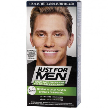 JUST FOR MEN Shampooing colorant brun clair