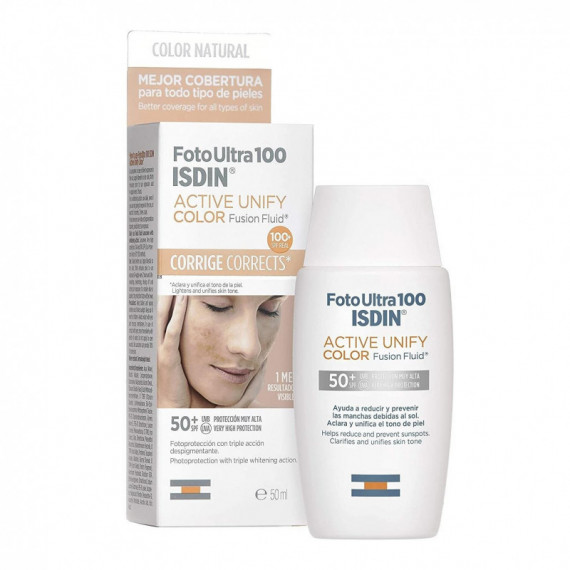 ISDIN Fotoprotector Fotoultra 100 Active Unify Fusion Fluid Color SPF50+ 50ML
