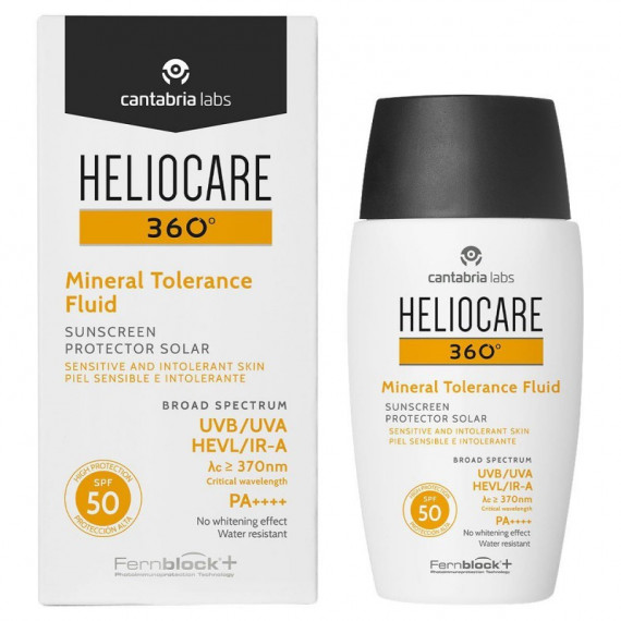 Heliocare 360º Mineral Tolerance Fluid Spf 50 50ML CANTABRIA LAB Heliocare 360º Mineral Tolerance Fluid Spf 50 50ML CANTABRIA LAB