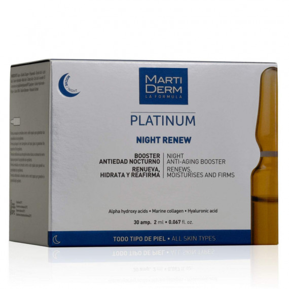 MARTIDERM Platinum Night Renew 30 Ampoules 2ML MARTIDERM Platinum Night Renew 30 Ampoules 2ML