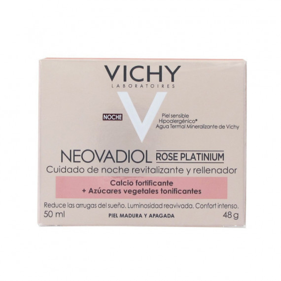 VICHY Neovadiol Rosa Platina Revitalização e Reposição de Cuidados Nocturnos 48G