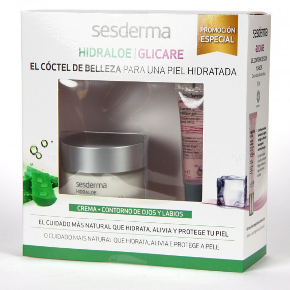 SESDERMA Promo Hydraloe Cream 50ML + Glicare Eye and Lip Contour 15ML