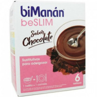 Bimanán Beslim Sabor Chocolate 6 Natillas  BIMANAN