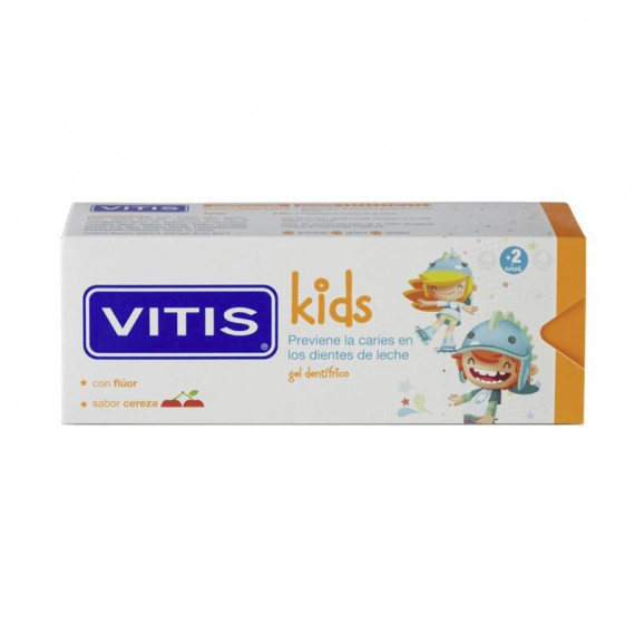 VITIS Kids Gel dentifrice aromatisé à la cerise 50ML