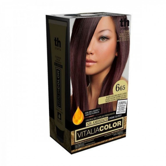 Th Pharma V-color Tinte Eco Nº 665 Rubio Oscuro Rojo Caoba  TH-PHARMA