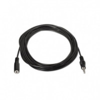 Adaptador Estéreo Jack 3.5 Macho  Jack 3.5 Hembra 1.5M Negro AISENS