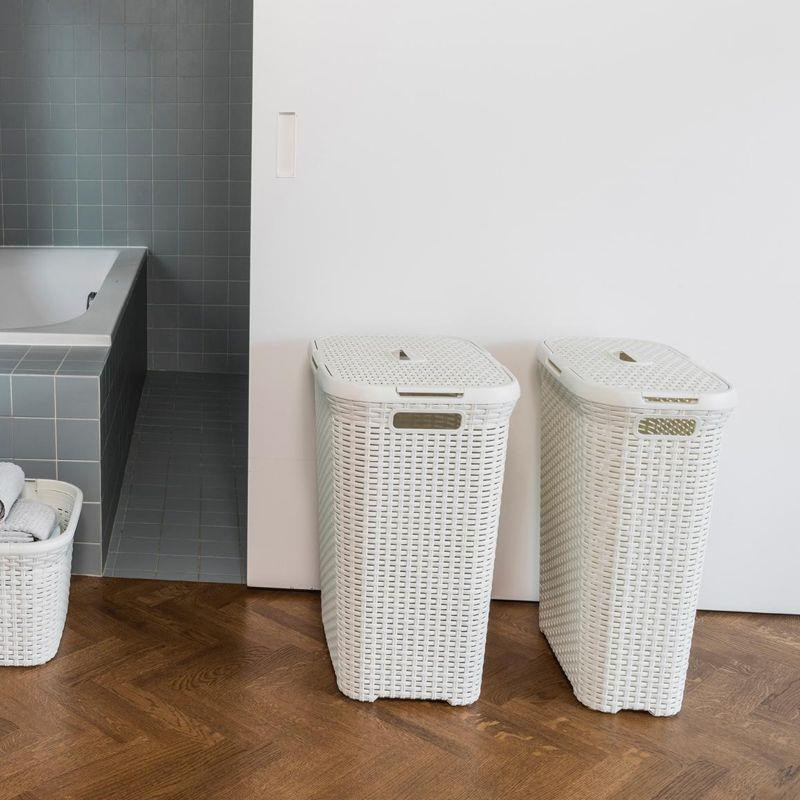 Cesto para la Ropa 44X26X61CM 40L Blanco CURVER - Guanxe Canarias