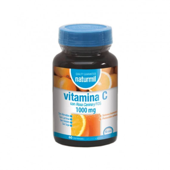 NATURMIL Vitamina C + Rosa Canina + Fos 1000MG 60 Cmpr