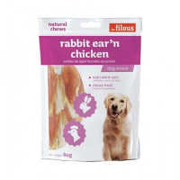 FILOUS Snack Rabbit Earn Chicken 80 Gr