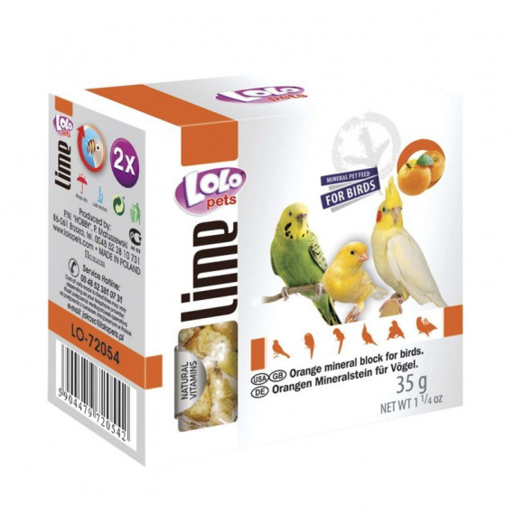 ICA Lolo Bloque Lima Naranja Aves 35 Gr