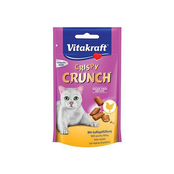 VITAKRAFT Cat Crispy Crunch Aves 60 Gr