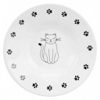 Trx Comedero Ceramica Paws Cats 0.2 L  TRIXIE