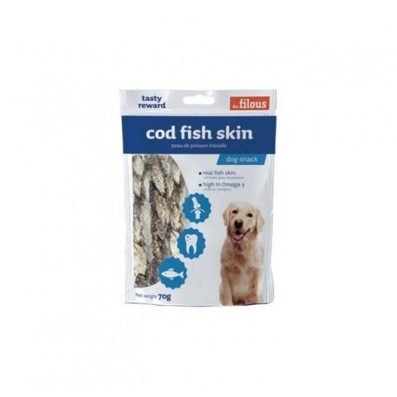 FILOUS Snack Cod Fish Skin 70 Gr