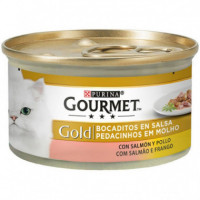 GOURMET Gold Bocadito Salmon/pollo 85 Gr