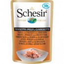 SCHESIR Cat Tuna/chicken/shrimp Pouch 50GR