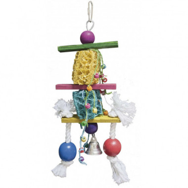 ICA Loofah Bird Toy Toy Colour 35 Cm