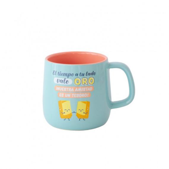 MR. WONDERFUL - Mug - Time by Your Side Is Worth Gold, Our Friendship Is a Treasure