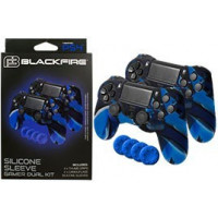 Silicone Sleeve Gamer Dual Kit Blackfire PS4  ARDISTEL