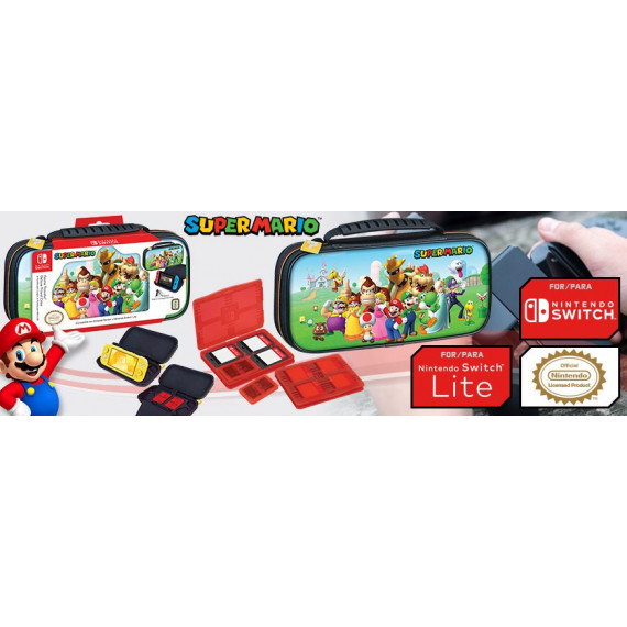 Pack Funda Super Mario NNS53A Switch y Switch Lite  ARDISTEL