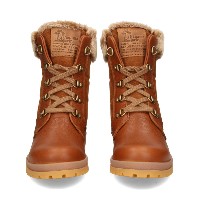 BOTA PIEL CON FORRO DE PELO NATURAL FELIA IGLOO PANAMA JACK