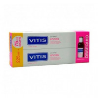 VITIS Encías Pack Pasta Dentífrica 2 X 150 Ml + 75ML Gratis + Colutorio 300ML Gratis