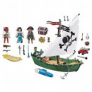 PLAYMOBIL Barco Pirata con Motor Submarino