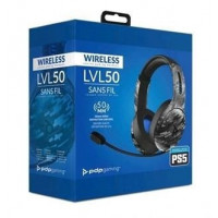 Auricular Gaming LVL50 Wireless Negro Camuflaje PS4/PS5  SHINE STARS