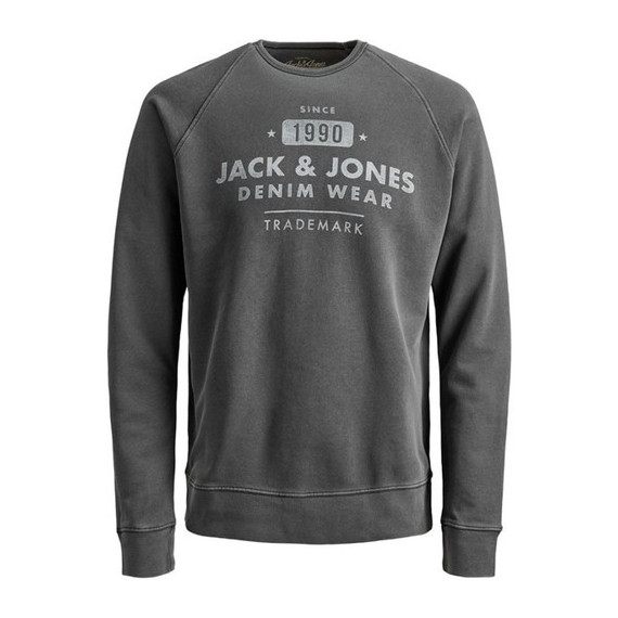 JACK & JONES Sudadera Jjejeans Washed Sweat Ls Crew Neck