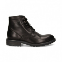 Botin Liso Cordon/cremallera Negro  AEROPLANE