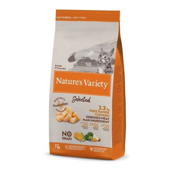 Nv Cat Selected Kitten Pollo 300 Gr  NATURE'S VARIETY