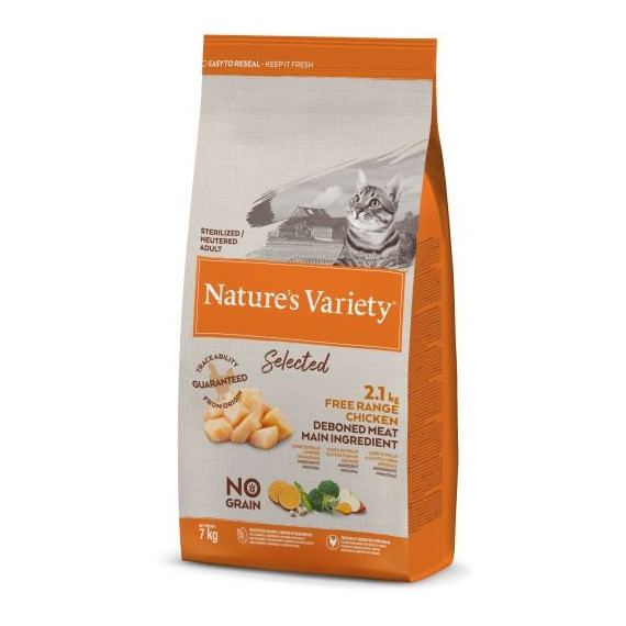 Nv Cat Selected Ad. Steriliz Pollo 300 G  NATURE'S VARIETY