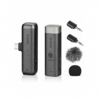BOYA BY-WM3D Système de microphone sans fil 2.4GHZ avec adaptateur Lightning