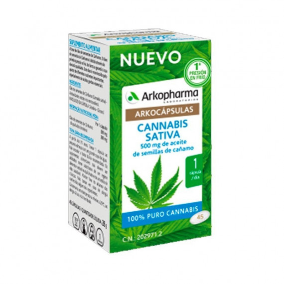 ARKOPHARMA Cannabis Sativa 50MG 45CAPS