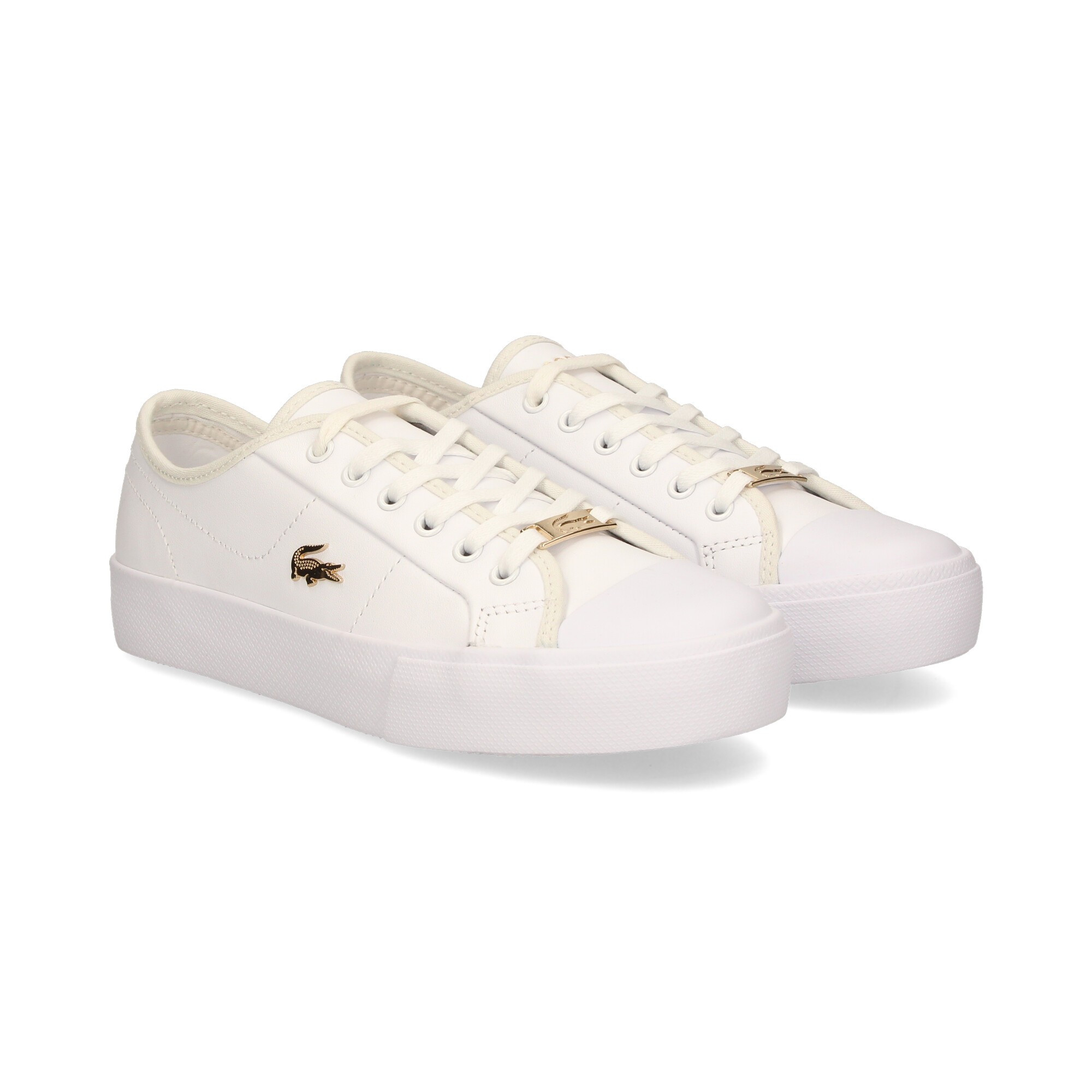 Deportivo Plataforma Blanco Oro LACOSTE - ❤️ Guanxe Canarias