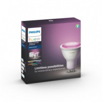 LED Bulb - Philips - HUE Starter Kit Pack 3X6W GU10 + Bridge