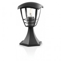 Lámpara Sobremuro/pie · PHILIPS · Jardin y Exterior · Creek Pedestal Negro 60W 230V