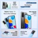 Smartphone XIAOMI Redmi Note 11 6.43 Fhd 4GB/128G/50MP/NFC/4G Blue