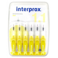 Interprox Plus Mini Cepillo Dental Interproximal 1'1 Mm 6 Unidades  DENTAID