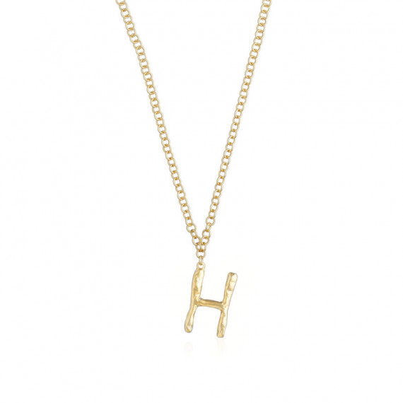 Collier lettre initiale or H SUSANA REQUENA