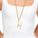 Collier lettre initiale or H SUSANA REQUENA