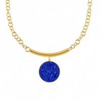 Collar Oro con Colgante de Nácar Azul Selene  SUSANA REQUENA
