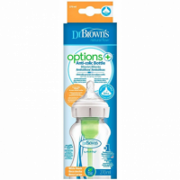Dr Brown's Baby Bottle Option + Wide Mouth Blue 3M+ 270ML DRBROWN'S