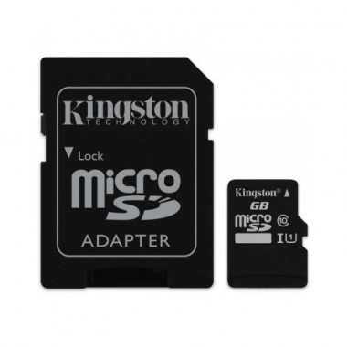 Memoria Micro Sd 64GB KINGSTON Xc C10 + Adaptador Sd