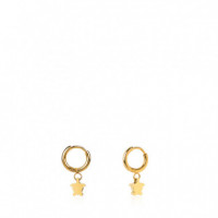 SUSANA REQUENA Gold Plated Pendant Turtle Motif Earrings